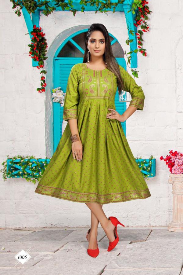  TRENDY SAHIBA VOL.1 Rayon Exclusive Kurti Collection